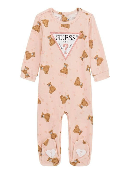 Guess Body pentru Bebeluși Mânecă lungă Pink