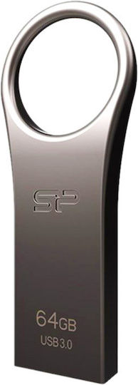 Silicon Power Jewel 80 64GB USB 3.2 Stick Ασημί