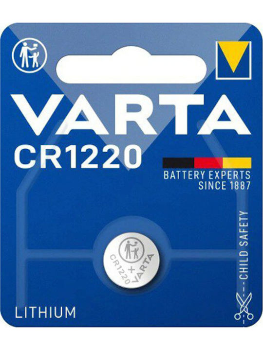 Varta Μπαταρία Λιθίου Ρολογιών CR1220 3V 1τμχ