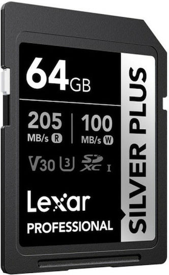 Lexar Professional SDXC 64GB U3 V30 UHS-I 205MB/s