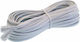 Плоски Телефонен кабел RJ11 6P4C 15м Бял