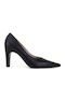 Leather Black Heels