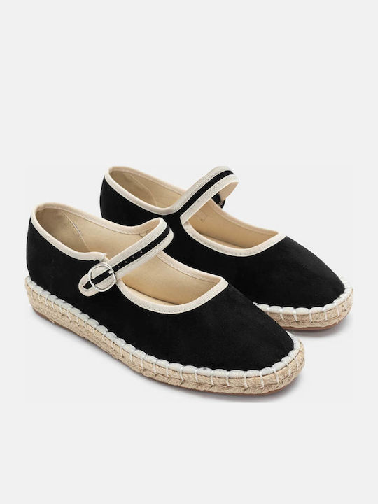 Luigi Damen Espadrilles in Schwarz Farbe