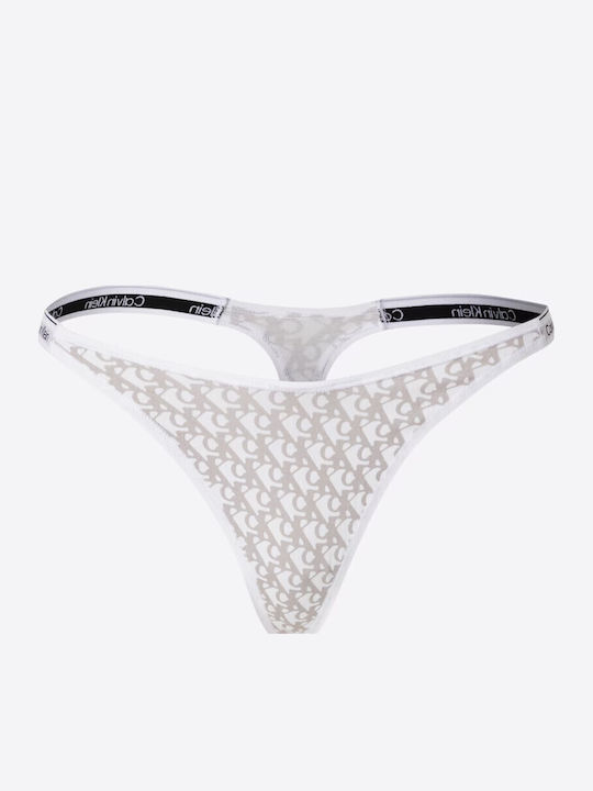 Calvin Klein Damen Zeichenfolge White, Grey, Mu...