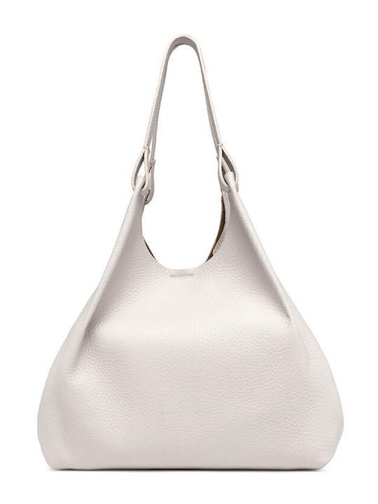 Leather Women's Bag Shoulder White