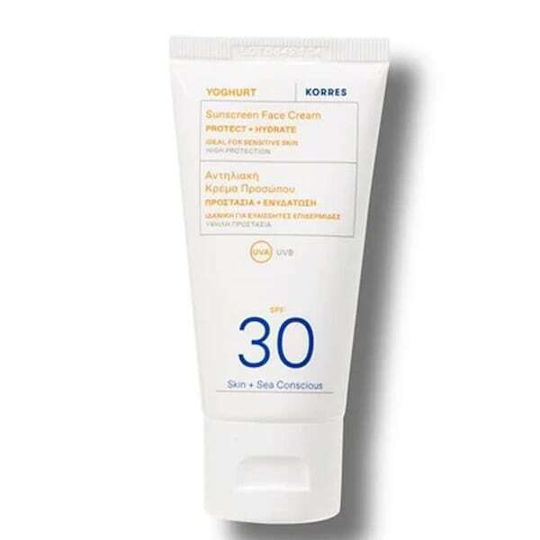 Korres Yoghurt Слънцезащитен Крем За Лице SPF30 50ml