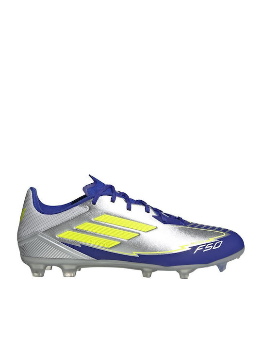 adidas F50 League Fußballschuhe mit Stollen Silber