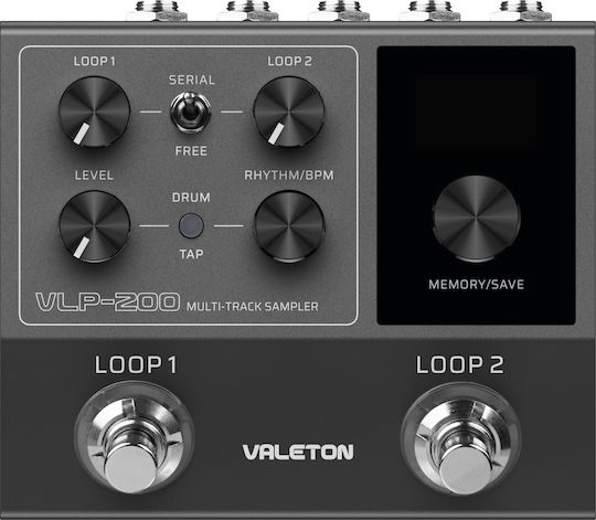 Valeton VLP-200 Πετάλι Footswitch Looper Ηλεκτρικής Κιθάρας