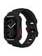 Skinarma Carcasă de Plastic Μαύρη με Λουράκι pentru Apple Watch 45mm, Apple Watch 44mm