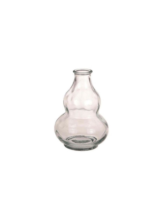 Bobble Transparent Glass Vase Φ9x12.5cm