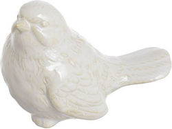 Weißer Porzellanvogel 9x5,5x6,5cm 1 Stück