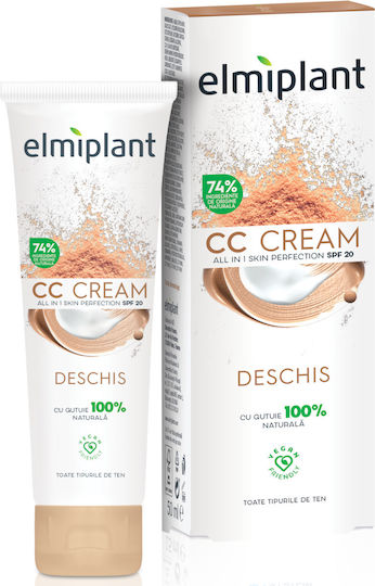 Elmiplant CC Light Cremă Hidratantă de Față de Zi 24h cu Factor de Protecție Solară 20 împotriva Imperfecțiunilor 50ml