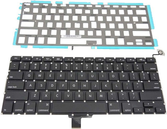 Tastatură laptop Apple Macbook Pro 13" A1278 cu iluminare de fundal Md102ll/a Md313ll/a Md314ll/a Mb466 Mb467 Mb990 Mb991 Mc371 Mc374 Mc375 Mc700 Mc723 Mc724 Md101 Md102 Md313 Md314 Versiunea SUA Cod tastatură neagră 40170usbacklit