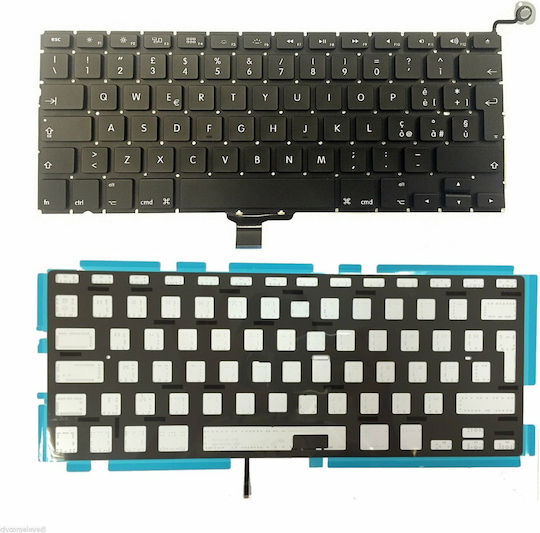 Laptop Keyboard Apple Macbook Pro 13" A1278 Backlight Backlit Lt042abycbvka Mb466ll/a Mb467ll/a Mb990ll/a Mb991ll/a Mc374ll/a Mc375ll/a Mc700ll/a Mc724ll/a Md101ll/a Md102ll/a Md313ll/a UK Version Black Keyboard Code 40170ukbacklit