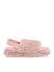 Winter Damen Hausschuhe mit Fell Rosa