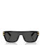 Dolce & Gabbana Unisex Sunglasses With Black Horn-Rimmed Frame And Grey Lens DG4496 501/87