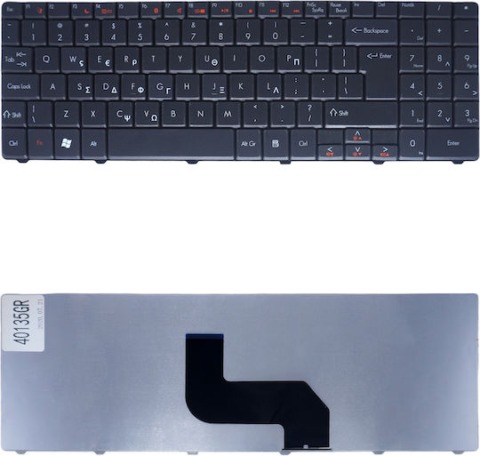 Greek Laptop Keyboard for Packard Bell Easynote Dt85 Lj61 Lj63 Lj65 Lj67 Tj61 Tj62 Tj65 Tj66 Tj67 Tj68 Tj71 Tj73 Tj75 Tj76 Tr81 Tr82 Tr85 Tr86 Tr87 Ec5409u Ec5412u Ec5801u Ec5802u Gr Black Code 40135gr