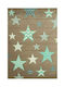 Kinder Teppich Sterne Beige 160x230cm