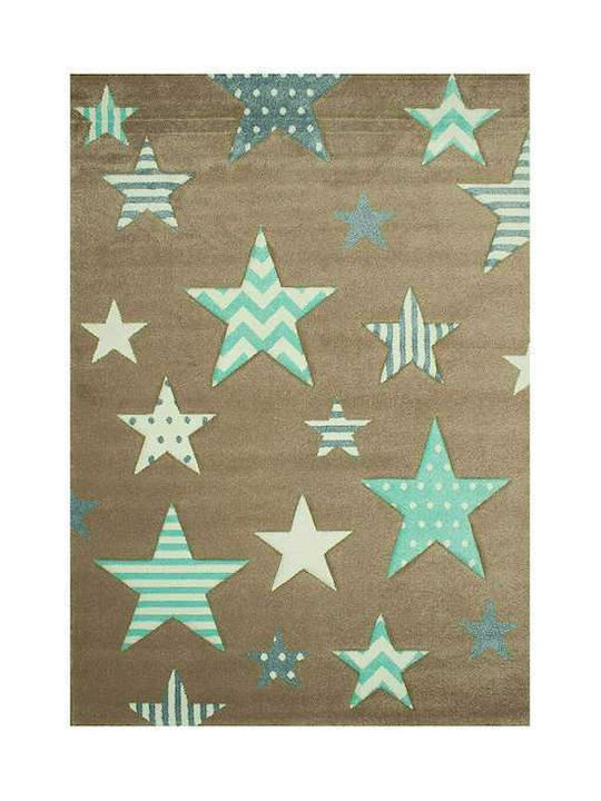 Kinder Teppich Sterne Beige 200x290cm
