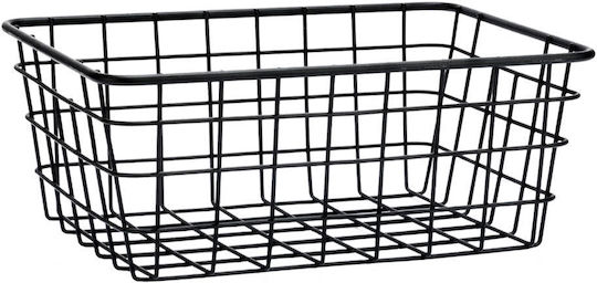 Estia Estia Καλαθι Οργανωσης Μεταλλικο 22x16x12cm Μαυρο 01-26714