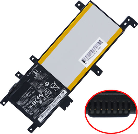Laptop Battery Asus Vivobook X542ua X542ua-dm1196t X542ua-go327t X542ua-gq116r X542ua-gq440r X542ua-dm525 Zpcs-aux542nb 7.6v Code 1-bat0478