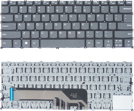 Tastatură Laptop Lenovo Ideapad 5 14iil05 14itl05 Flex 5 14are05 5-14iil05 Flex 5-14iil05 5-14are05 Pr4sb-us Sn20w85221 Us Fără Iluminare Gri Cod 40728us