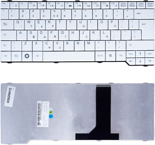 Tastatură laptop grecească Fujitsu Esprimo V6505 V6515 V6535 V6545 V6555 D9510 P5710 Pa3515 Pa3553 Pi3540 Pi3525 Sa3650 V080228bk1 Nsk-f3p0l 71gf50082 V08228bk1 Gr Alb Cod 40086grwhite