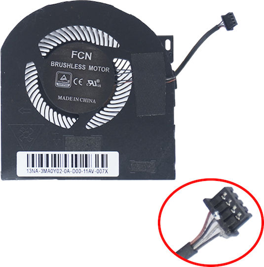 Laptop GPU Cooling Fan Dell Precision 7530 M7530 7540 P74F Series Mg75090v1-c160-s9a Mg75090vl-cl60-s9a Mg75o9ov1-c16o-s9a Ns85c13-17g24 At26j007zal Yhp4y 0yhp4y Nv-128 4pin Code 81045