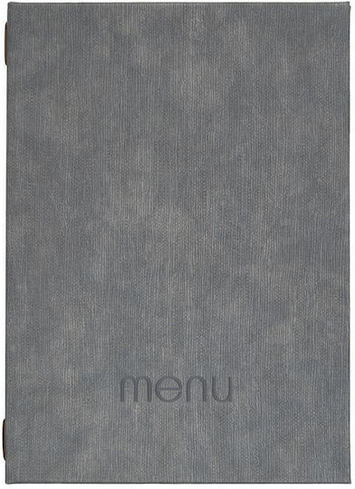 Next Menü-Halter aus PU-Kunstleder in Grau Farbe 23x32 cm Bali
