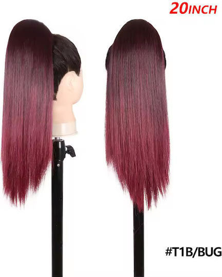 Synthetic Ponytail Natural Keratin Hair Kanekalon Nest System 50 cm Shade 1b Bug