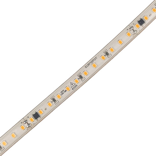 Eurospot Αδιάβροχη Ταινία LED 220V Θερμό Λευκό Φως 5m Τύπου SMD2835