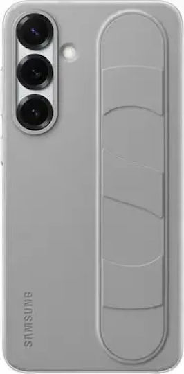 Samsung Standing Grip Back Cover Silicon Gri (Galaxy S25+)
