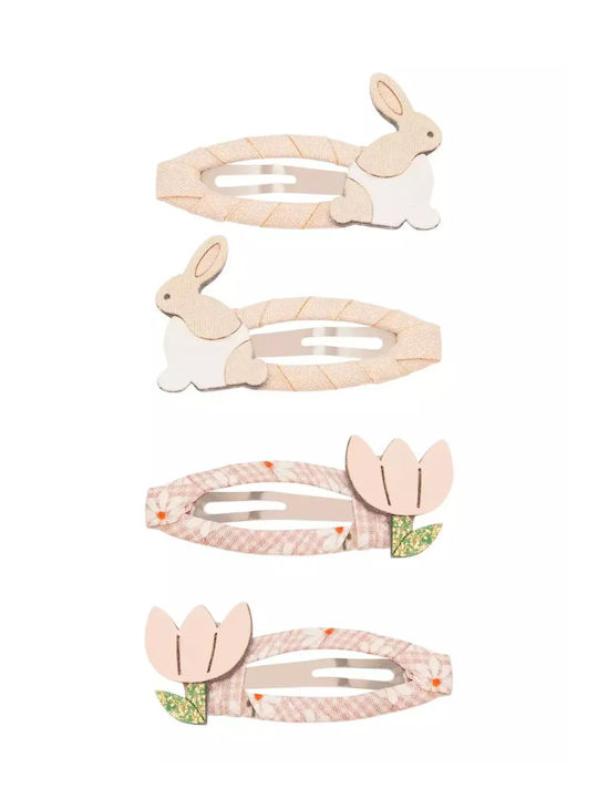 Фиби за коса 4 бр. Зайче Цвете Клик Клакс Мими & Лула