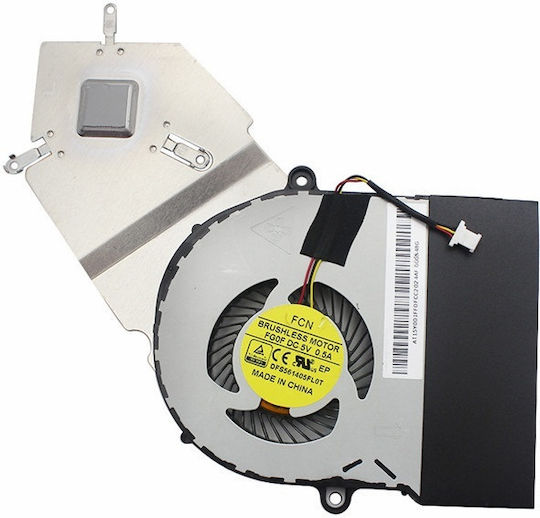 Laptop CPU Cooling Fan Acer Aspire E15 E5-511p E5-511 E5-511g E5-511p E5-521 E5-521g E5-531 E5-551 E5-551g E5-571 E5-571g E5-571p E5-571pg V3-572 V3-572g V3-572p V3-572pg Cooling Fan + Heatsink At15y001ss0 Code 80382