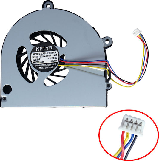 Laptop CPU Cooling Fan 4-pin 4-wire Toshiba Satellite P770 P775 P850 P855 Fan 4pin Ksb06105hb Dc280009ud0 Dc28000baa0a Mf60090v1-c262 Ab07505hx12bb0 Code 80049-4pin