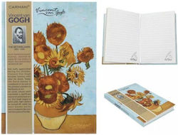 Carmani Van Gogh Sonnenblumen Notizbuch Weiß