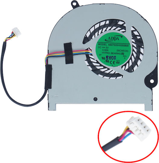 Laptop CPU Cooling Fan Toshiba Satellite E45 E45-c E45w-c E45w-c4200d Ab07505hx050b00 Dfs531105mc0t Fgfn 00cweos 4pin Code 81163