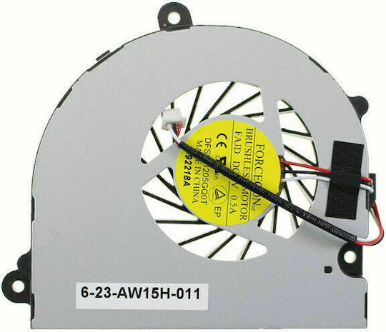 Ανεμιστηράκι Laptop Cpu Cooling Fan Clevo W110 W150 W170 W251hpq W251hnq Cpu Cooling Fan 6-23-aw15h-011 Dfs551205gq Κωδ 80659