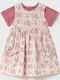 Kinderkleid Kurzärmelig Set mit Bluse Pink