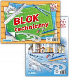 Bloc Tehnic Alb A4 10buc 6740
