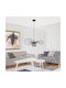 Vivalux Pendant Light Black with Socket E27 60cm