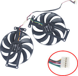 Ανεμιστηράκι Laptop Gpu Cooling Fan Asus Gtx 1650 1660 Ti Rtx 2060 2070 Fdc10h12s9-c R261 Graphics Card Fan 12v 0.50a 90mm 6pin Κωδ.81059
