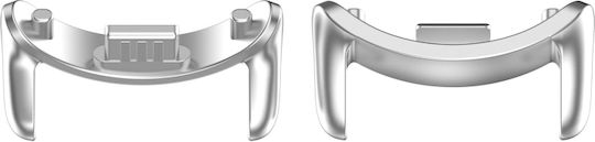 Xiaomi Smart Band 9 14mm 1 Ζεύγος Μεταλλικό Συνδετήρα Ζώνης Ρολογιών Ασημί