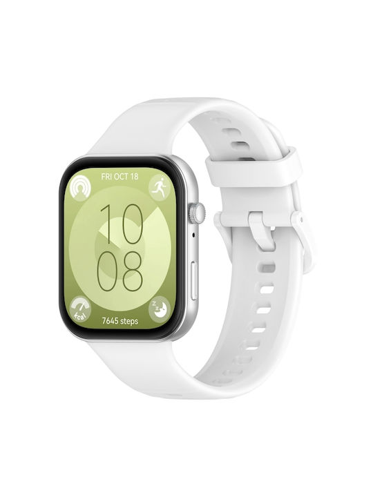 Curea din silicon Huawei Watch Fit 3 Alb OEM