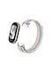 Xiaomi Smart Band 9 8 Metal Connector + Loop Nylon Hook Loop Fastener Band Watch Πολύχρωμο