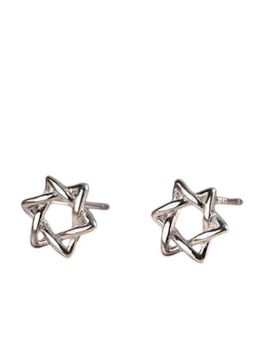 Silver Star Earrings made of Silver