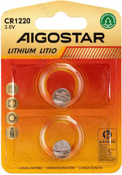 Aigostar Uhrenbatterien Lithium CR1220 3V 2 Stück