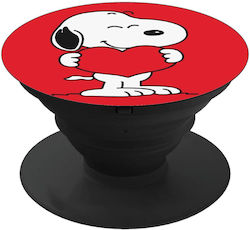 Snoopy Takemy Heart Phone Holders Stand Μαύρο Β...