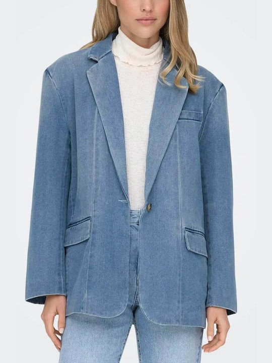 Only Women's Blazer Light Blue