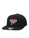 Stranger Things Upside Down Adult Hat Flat Snapback Black 100% Cotton Twill Adult Unisex One Size